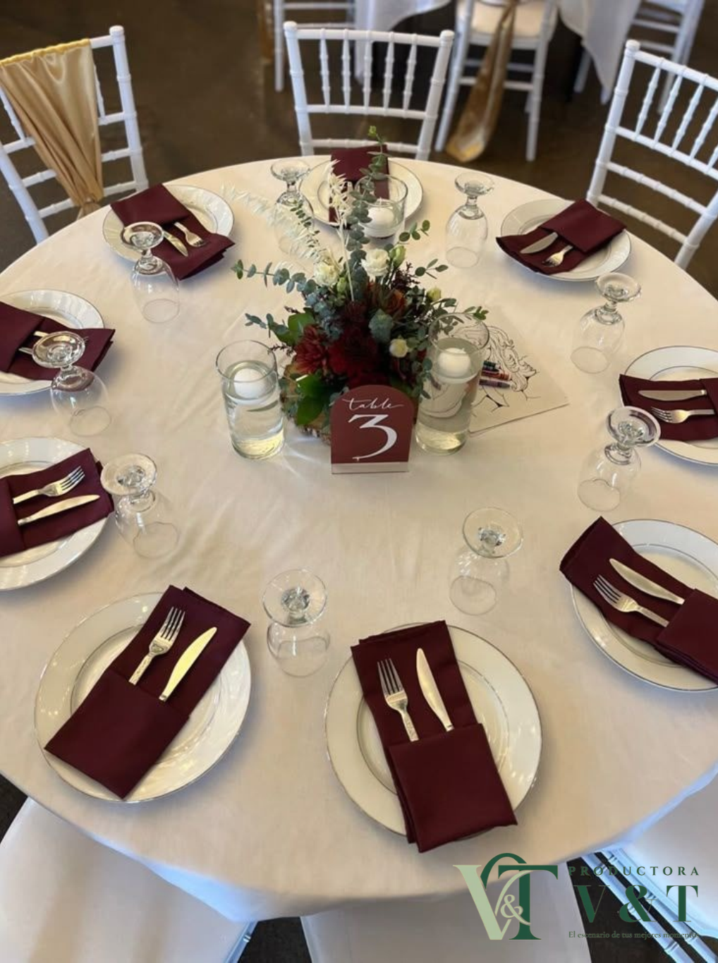 Mesas para invitados